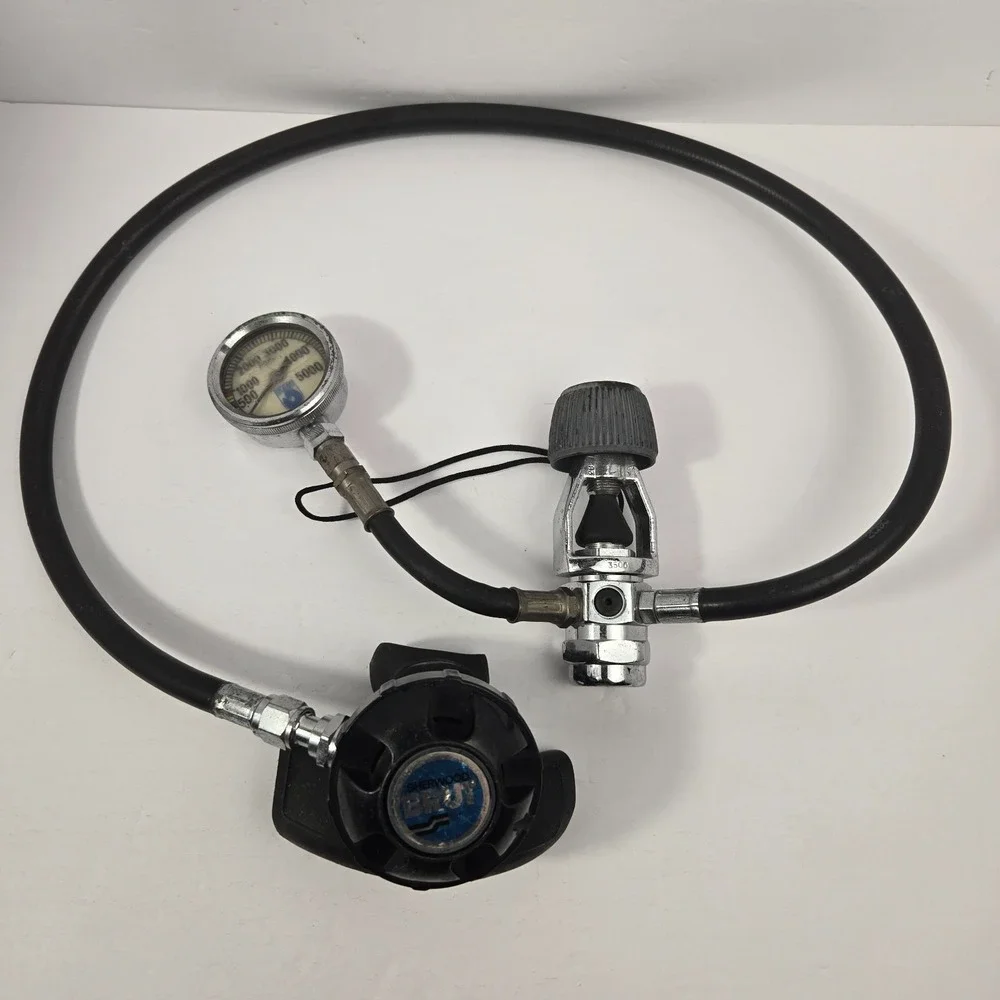 Sherwood Brut Scuba Diving Regulator Set Yoke 1st Stage Ocean Dynamics SPG Gauge